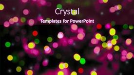  Presentation with blur - Slide deck with blur lights on dark background background and a wine colored foreground