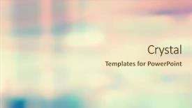  Presentation with urban design - PPT theme featuring colorful blurred - artistic style - defocused urban background and a cream colored foreground