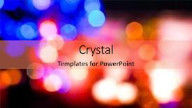  Presentation with urban design - Theme featuring colorful blurred - artistic style-defocused urban abstract texture background and a coral colored foreground