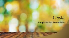  Presentation with barn wood autumn apples - PPT layouts consisting of colorful blurred - bright background autumn bokeh background and a yellow colored foreground