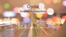  Presentation with soft gold of light - Presentation with refugees are not terrorists background and a light gray colored foreground