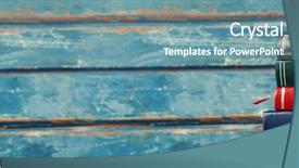  Presentation with tan book stack stacks of books - Slide set featuring colorful books stacked on wooden background and a  colored foreground