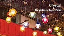  Presentation with heat - Beautiful slides featuring colorful bright lamps backdrop and a wine colored foreground