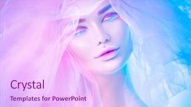  Presentation with beautiful skin - Slides with colorful bright neon light background and a pink colored foreground