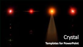  Presentation with cosmic - Presentation theme consisting of colorful bright stars and ray background and a black colored foreground