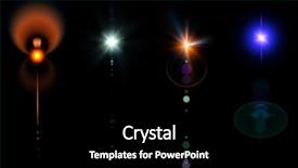  Presentation with cosmic - Presentation design enhanced with colorful bright stars and ray background and a black colored foreground