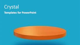  Presentation with orange abstract - Theme enhanced with colorful-brown-orange-wooden-disc background and a teal colored foreground