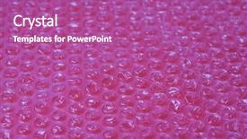  Presentation with bubble - Audience pleasing PPT theme consisting of colorful bubbles - color plastic bubble packing material backdrop and a coral colored foreground
