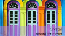  Presentation with singapore - Slide deck consisting of colorful-building-in-little-india background and a light blue colored foreground