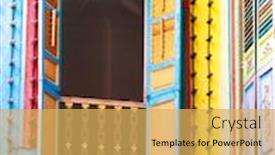  Presentation with singapore - Cool new theme with colorful-building-in-little-india backdrop and a yellow colored foreground