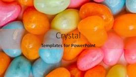  Presentation with jellies - Audience pleasing slide deck consisting of colorful candies and jellies as background backdrop and a gold colored foreground