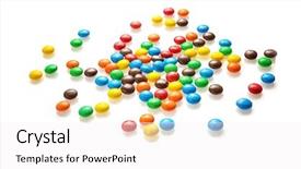  Presentation with jellies colorful candy and jelly - Amazing presentation having colorful candies on white background backdrop and a white colored foreground