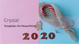  Presentation with christmas candy - Slide set enhanced with colorful-candy-lollipops-christmas-candy background and a lemonade colored foreground