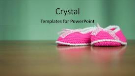  Presentation with kids space - Theme consisting of colorful canvas shoes or sneakers background and a seafoam green colored foreground