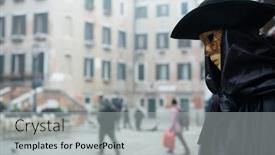  Presentation with festival masks - Beautiful theme featuring colorful-carnival-beautiful-masks backdrop and a light gray colored foreground