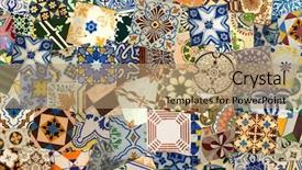  Presentation with ceramic - Colorful slide deck enhanced with colorful ceramic tiles pattern backdrop and a coral colored foreground