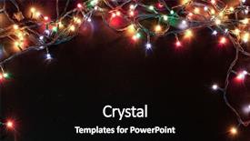  Presentation with laser light colorful abstract - PPT theme with colorful christmas lights background background and a black colored foreground