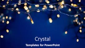  Presentation with christmas lights - Slide set consisting of colorful-christmas-lights-holiday-background background and a dark gray colored foreground