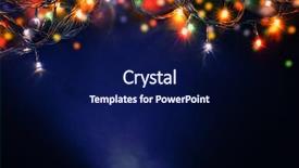  Presentation with laser light colorful abstract - Cool new slides with colorful christmas lights backdrop and a navy blue colored foreground