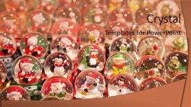  Presentation with new market - Presentation theme featuring market in strasbourg alsace france background and a coral colored foreground