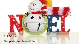  Presentation with noel - Colorful slide set enhanced with colorful christmas themed decoration backdrop and a  colored foreground