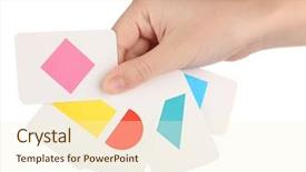  Presentation with geometric forms - Beautiful presentation theme featuring colorful circle objects preschool preschool - educational card with color geometric backdrop and a cream colored foreground