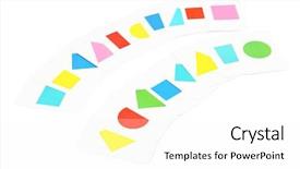  Presentation with geometric shapes - Beautiful slides featuring colorful circle objects preschool preschool - educational cards with color geometric backdrop and a white colored foreground