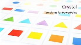  Presentation with geometric shapes - PPT theme with colorful circle objects preschool preschool - educational cards with color geometric background and a cream colored foreground