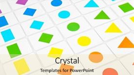  Presentation with geometric shapes - PPT layouts with colorful circle objects preschool preschool - educational cards with color geometric background and a  colored foreground