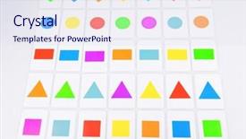  Presentation with geometric shapes - Cool new slides with colorful circle objects preschool preschool - educational cards with color geometric backdrop and a sky blue colored foreground