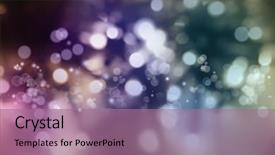  Presentation with colorful circles - Colorful slide set enhanced with colorful circles of light abstract backdrop and a coral colored foreground