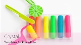  Presentation with clay - Amazing presentation theme having colorful clay for children backdrop and a lemonade colored foreground