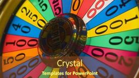  Presentation with wheel - Slides with colorful-closeup-of-wheel background and a tawny brown colored foreground