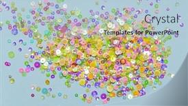  Presentation with confetti - Amazing slide set having colorful-confetti-on-the-color backdrop and a light blue colored foreground