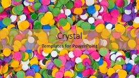  Presentation with confetti - Colorful slides enhanced with colorful confetti texture - abstract holiday background backdrop and a gold colored foreground