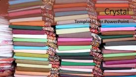  Presentation with fabrics - Colorful theme enhanced with colorful cotton fabrics of india backdrop and a red colored foreground