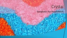  Presentation with crystals - Slide set consisting of shot of fit young black man exercising with dumbbells against grey background muscular african male model lifting heavy dumbbells background and a light gray colored foreground