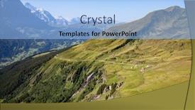  Presentation with flower border colorful made - Slide set with colorful-dahlia-flower-with-morning background and a light blue colored foreground