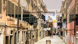  Presentation with dead end street - PPT layouts with colorful-dead-end-street background and a coral colored foreground