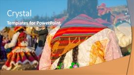  Presentation with carnaval - Beautiful presentation featuring colorful-decor-on-carnaval-dressing backdrop and a teal colored foreground