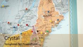  Presentation with maine - Colorful theme enhanced with colorful detail map macro close backdrop and a yellow colored foreground
