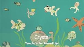  Presentation with kids - Amazing PPT layouts having colorful drawing of different creatures backdrop and a teal colored foreground