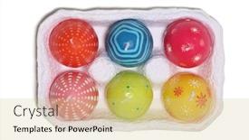  Presentation with candle - Amazing presentation having colorful-easter-candle-eggs backdrop and a yellow colored foreground