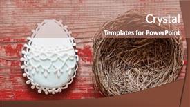  Presentation with colorful history diversity - Audience pleasing presentation consisting of colorful easter cookies in nest backdrop and a  colored foreground