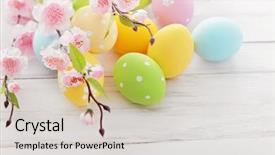  Presentation with easter - Amazing PPT theme having walking on the bridge film backdrop and a dark gray colored foreground.