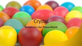  Presentation with easter - PPT layouts consisting of colorful-easter-eggs-isolated background and a red colored foreground