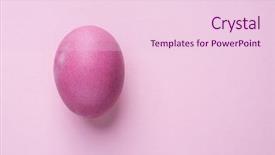  Presentation with colorful celebration - Slide deck enhanced with colorful easter eggs background and a  colored foreground