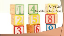  Presentation with colour blocking building blocks - Cool new theme with colorful educational wooden toy blocks backdrop and a cream colored foreground