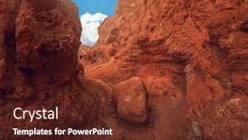  Presentation with mars - Colorful presentation design enhanced with colorful-eroded-landform-of-altai backdrop and a tawny brown colored foreground