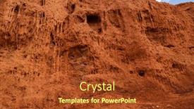  Presentation with mars - PPT theme consisting of colorful-eroded-landform-of-altai background and a tawny brown colored foreground